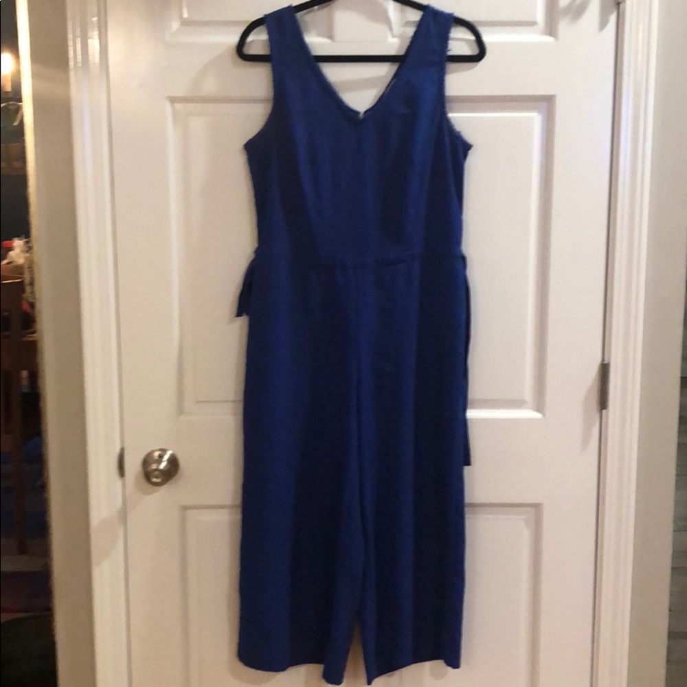 Blue jumpsuit